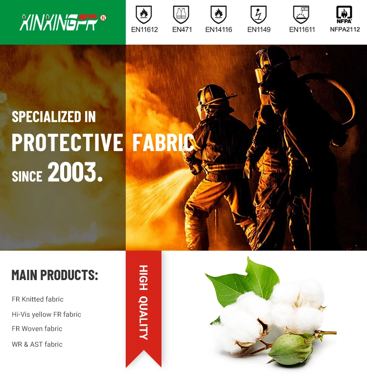 320GSM 100% Cotton Fr Drill Fabric for Protective Workwear