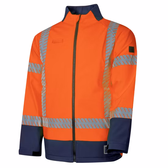 Softshell Twill Customized Workwear Arc-Flash Protection Anti-Acid Meltproof Uniform Waterproof Oil Resistance Antistatic Permanent Fr Hi Vis Safety Jacket