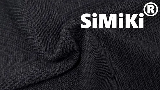 60% Modacrylic 40% Cotton Fluorescent Yellow Flame Retardant Ribbed Knitted Fabric