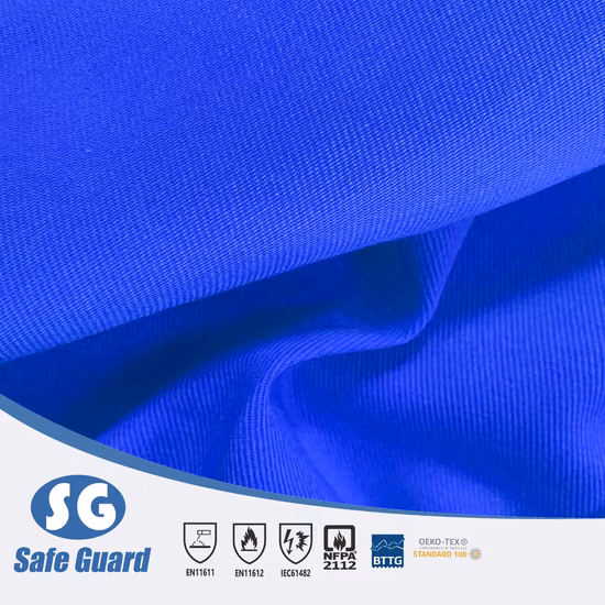 Twill 88% Cotton 12% Nylon 280GSM Flame Retardant Fr Coverall Fabric